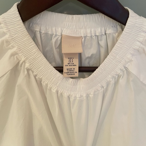 H&M White Cropped Top, Small - Picture 2 of 4